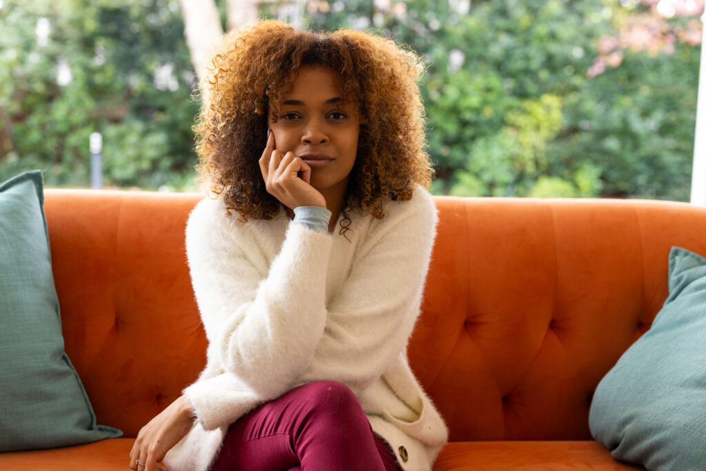 confidential therapy thoughtful black woman leader